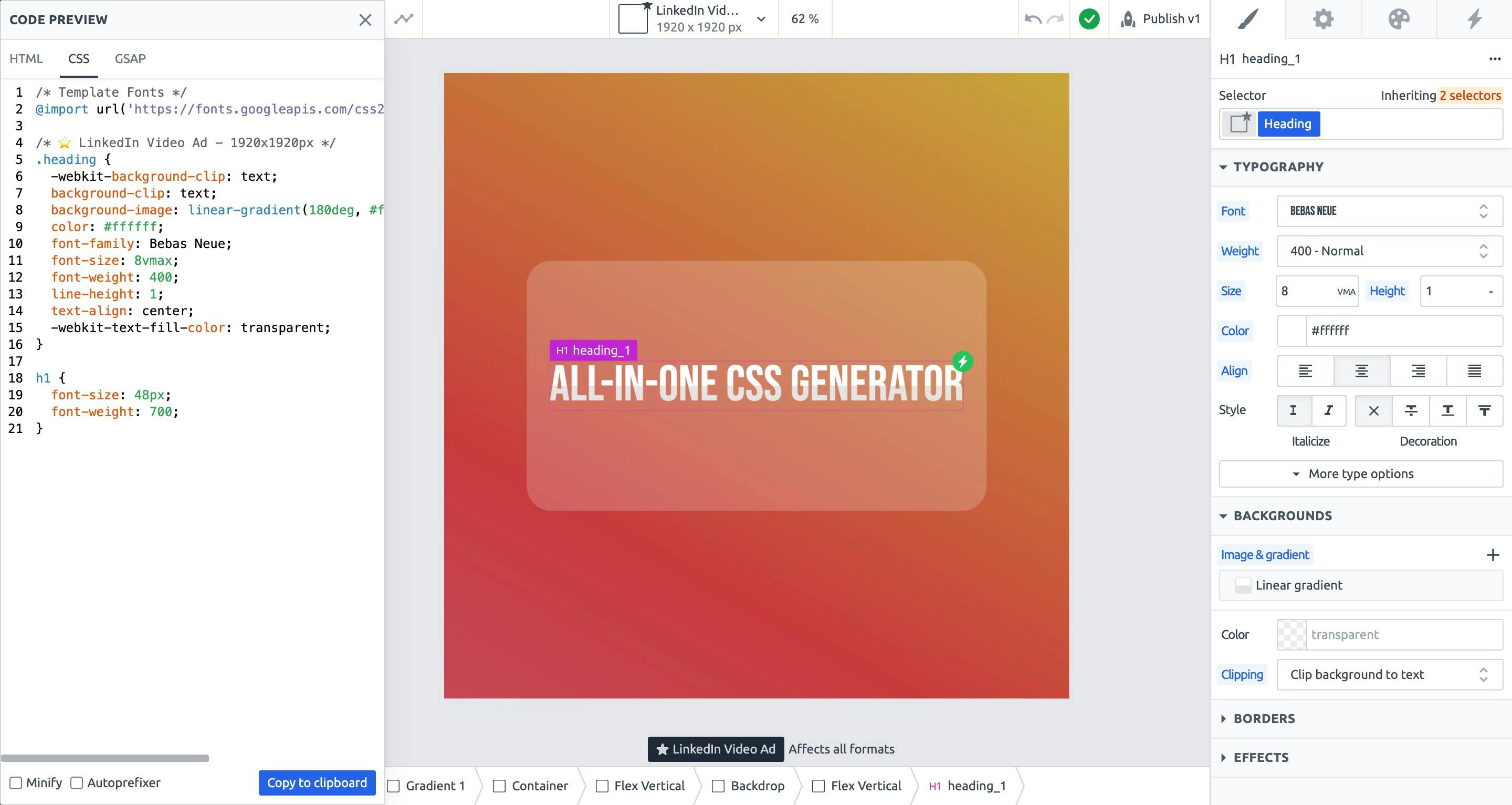 All-in-One Free CSS Generator Tool